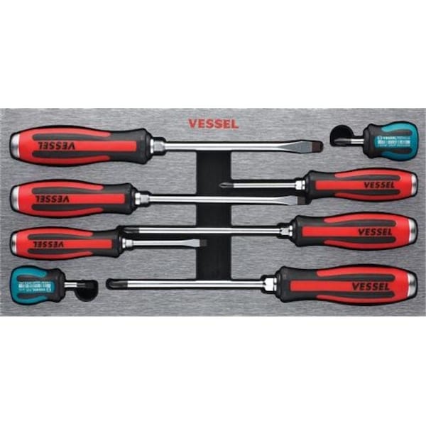 Vessel Vessel VST-9308EVA Mega Tang Thru Screwdriver - 8 Piece VST-9308EVA - main